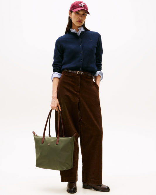 Tommy Hilfiger Popette Womens Tote Bag - Huntsman Green