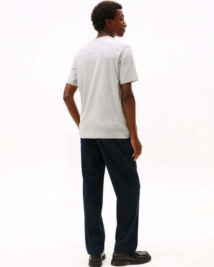 Tommy Hilfiger Hilfiger Chest Insert Mens T-Shirt - Light Grey Heather