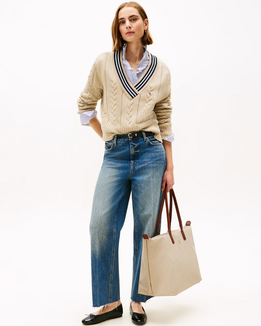 Tommy Hilfiger Popette Womens Maxi Tote Bag - Sandalwood