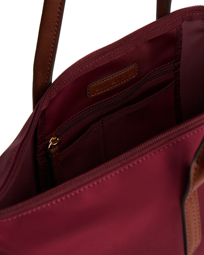 Tommy Hilfiger Popette Womens Tote Bag - Deep Rouge