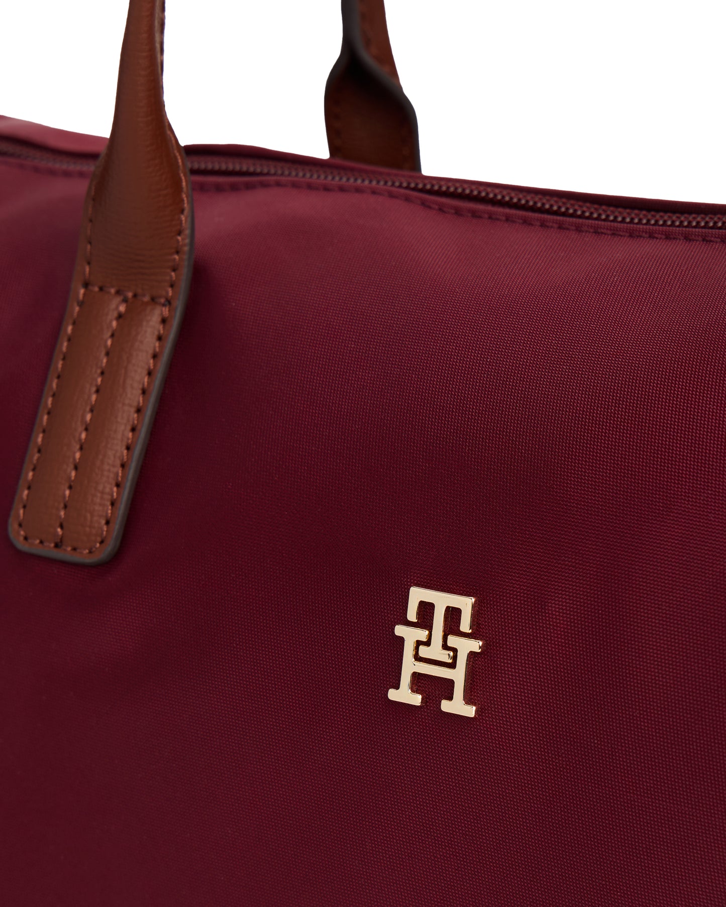 Tommy Hilfiger Popette Womens Tote Bag - Deep Rouge