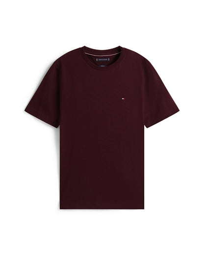 Tommy Hilfiger Essential Seasonal Regular Fit Solid Mens T-Shirt - Deep Burgundy