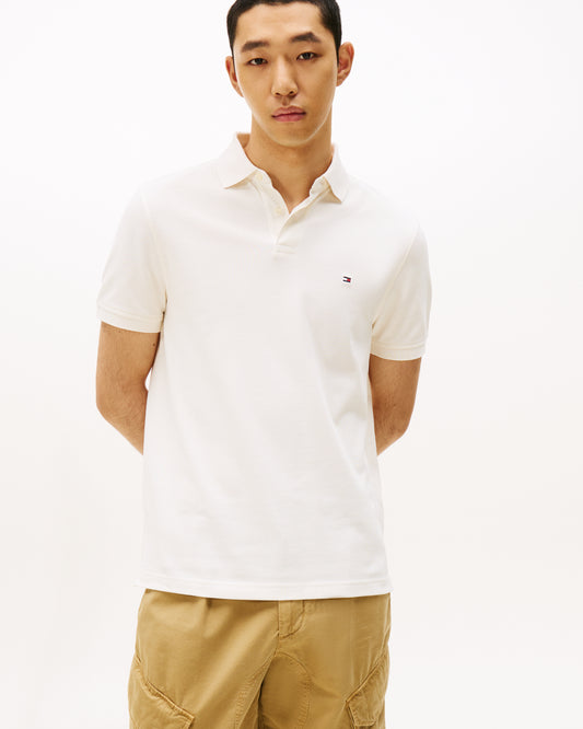 Tommy Hilfiger 1985 Regular Fit Mens Polo - Ivory Petal