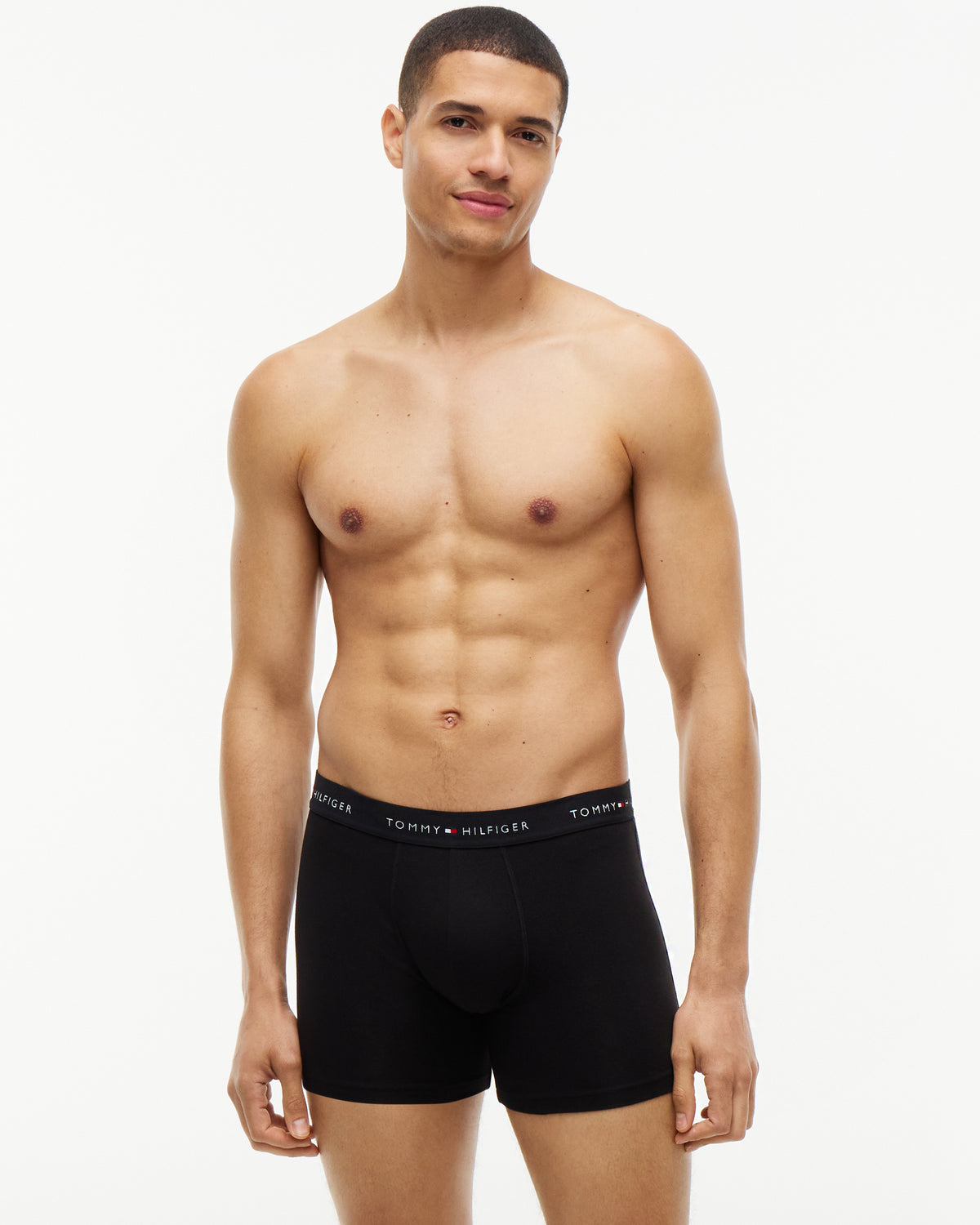 Tommy Hilfiger 3 Pack Mens Boxer Briefs - Alaskan Green/Med Red/Black