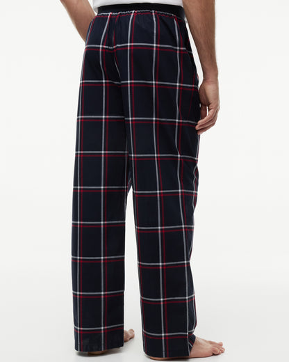 Tommy Hilfiger Woven Print Waistband Mens Pyjama Pants - RWB Windowpane Check