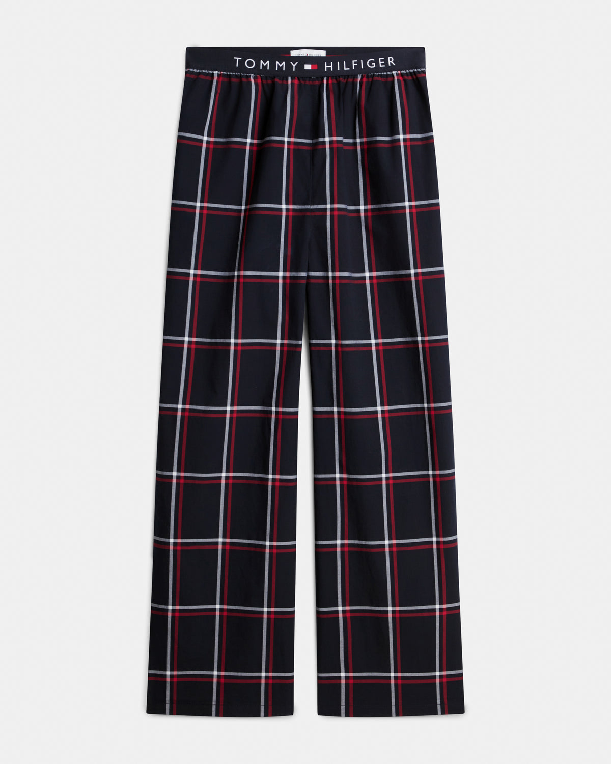 Tommy Hilfiger Woven Print Waistband Mens Pyjama Pants - RWB Windowpane Check