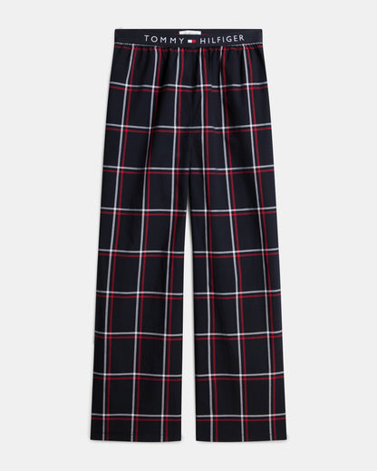 Tommy Hilfiger Woven Print Waistband Mens Pyjama Pants - RWB Windowpane Check