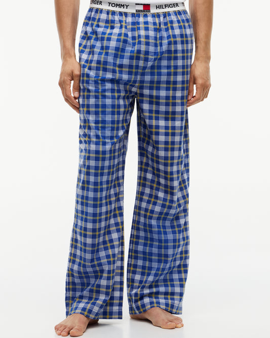 Tommy Hilfiger Woven Print Mens Pyjama Pants - Amber Heritage Check | CHO | Designer Mens Pyjamas
