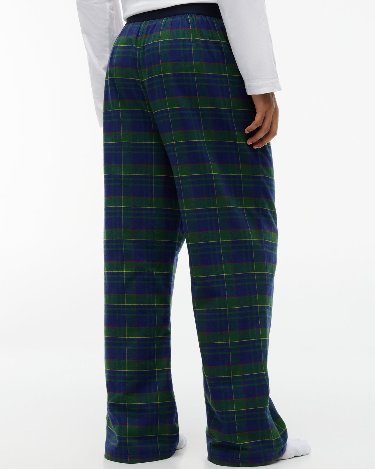 Tommy Hilfiger Flannel Waistband Mens Pyjama Pants - Buffalo Check Evergreen