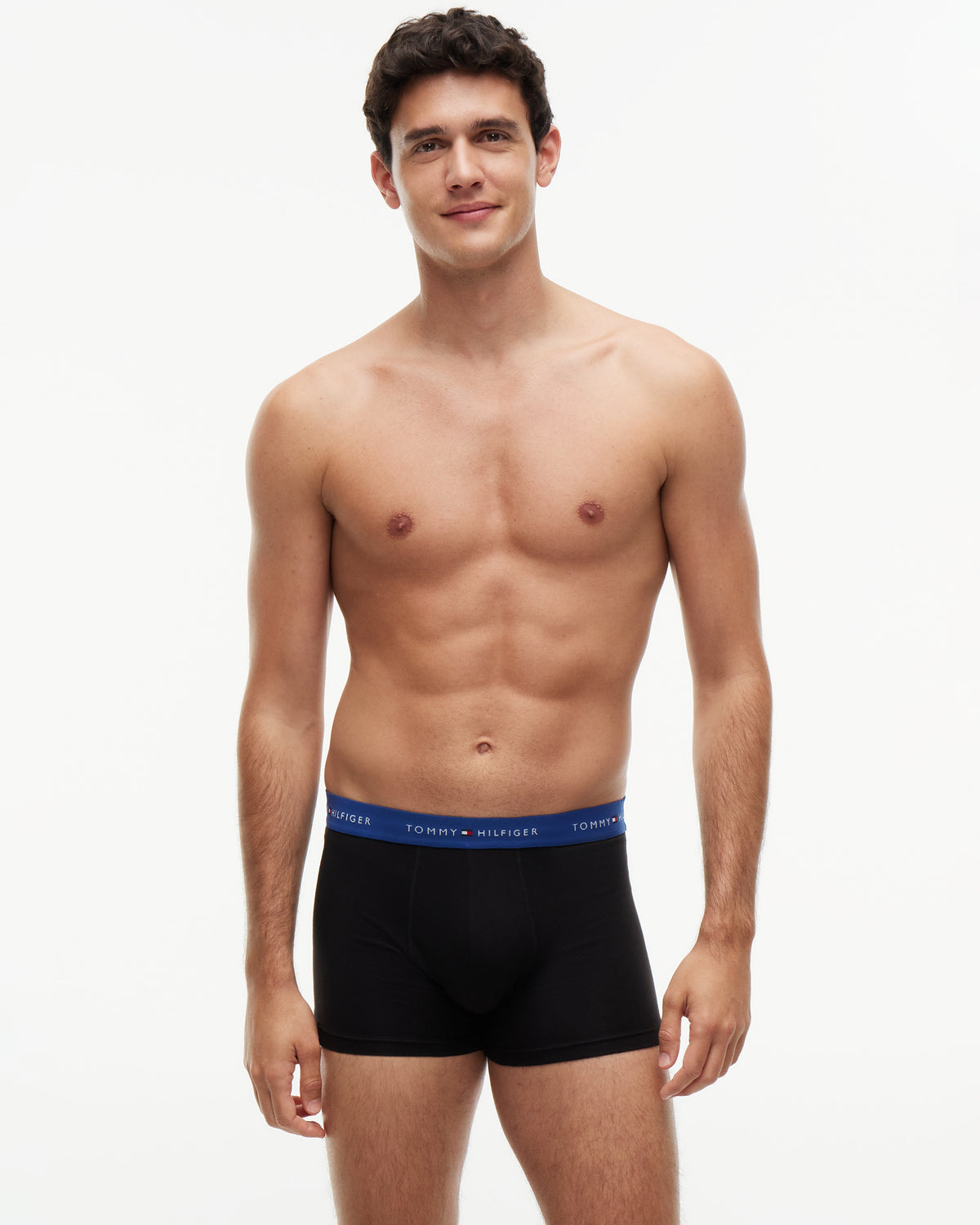 Tommy Hilfiger 7-Pack Logo Waistband Mens Trunks - Opulent Blue/Sky Blue/Noct Purple/Orange/Burgundy/Black/Blue Spell