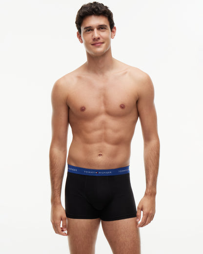 Tommy Hilfiger 7-Pack Logo Waistband Mens Trunks - Opulent Blue/Sky Blue/Noct Purple/Orange/Burgundy/Black/Blue Spell