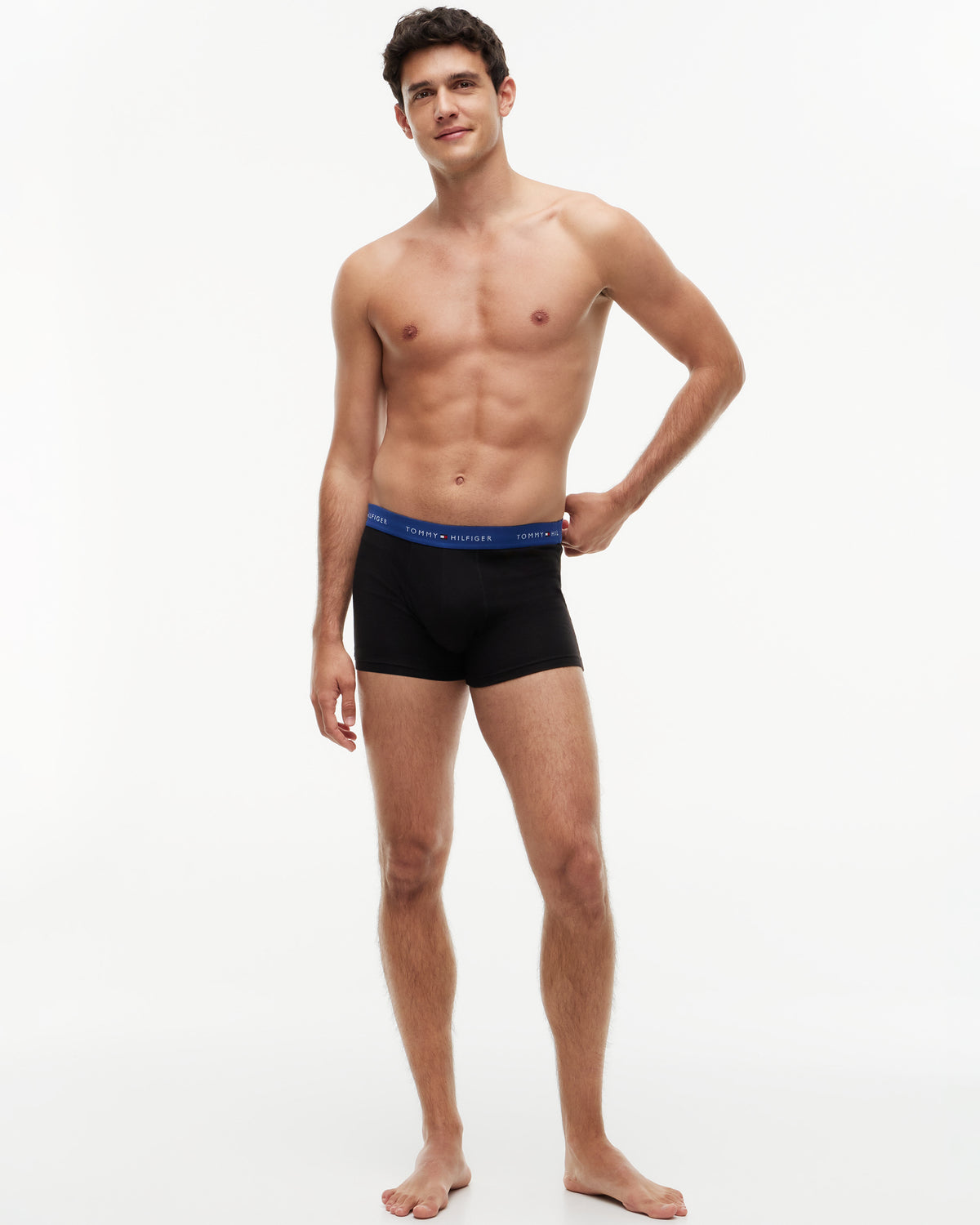 Tommy Hilfiger 7-Pack Logo Waistband Mens Trunks - Opulent Blue/Sky Blue/Noct Purple/Orange/Burgundy/Black/Blue Spell