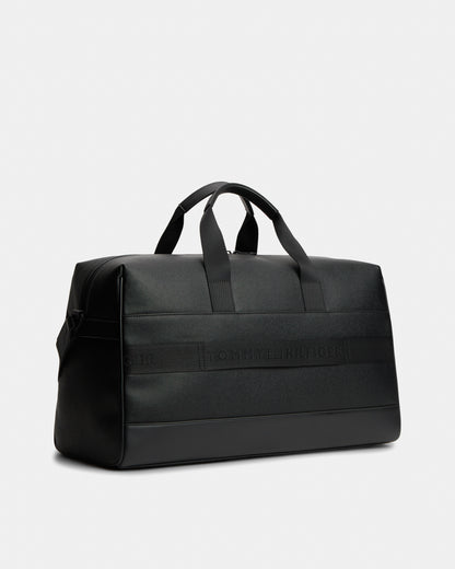 Tommy Hilfiger TH Modern Monogram Mens Duffle Bag - Black | CHO | Designer Mens Duffle Bags