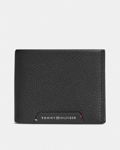 Tommy Hilfiger TH Corp Mens Mini Wallet - Black | CHO | Designer Mens Wallets