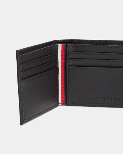 Tommy Hilfiger TH Corp Mens Mini Wallet - Black | CHO | Designer Mens Wallets