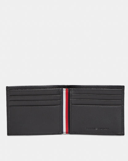Tommy Hilfiger TH Corp Mens Mini Wallet - Black | CHO | Designer Mens Wallets