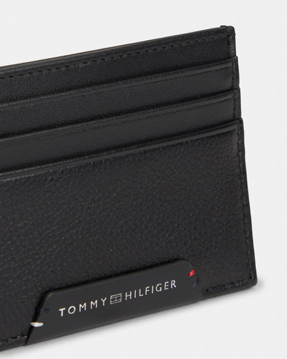 Tommy Hilfiger TH Corp Mens Card Holder - Black | CHO | Designer Mens Wallets