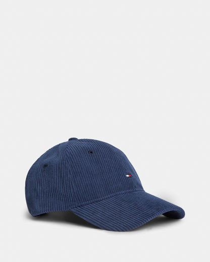 Tommy Hilfiger TH Flag Cord Mens 6 Panel Cap - Preppy Navy | CHO | Designer Mens Caps