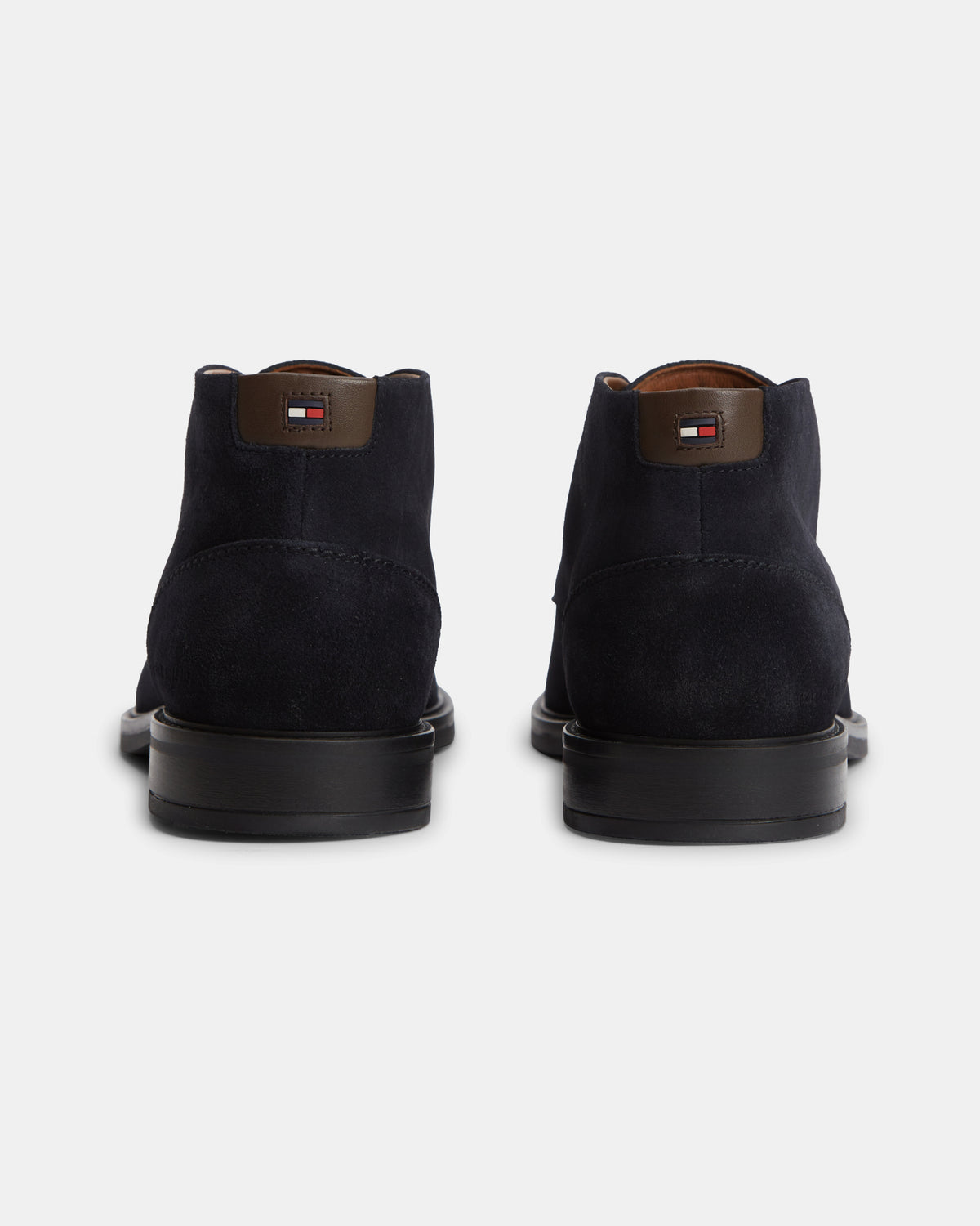 Tommy Hilfiger Corporate Dressy Suede Mens Lace Boots - Navy Blue