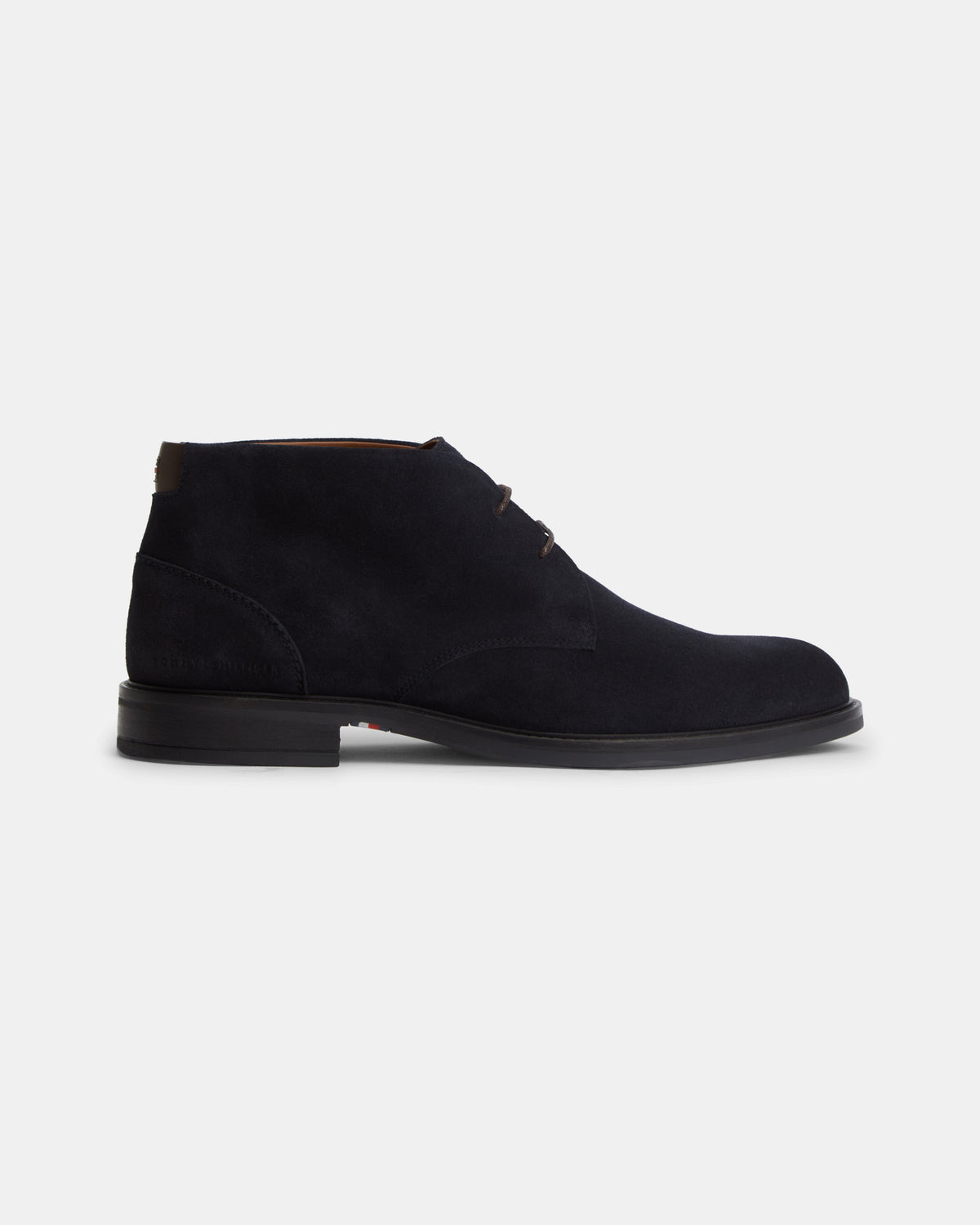 Tommy Hilfiger Corporate Dressy Suede Mens Lace Boots - Navy Blue