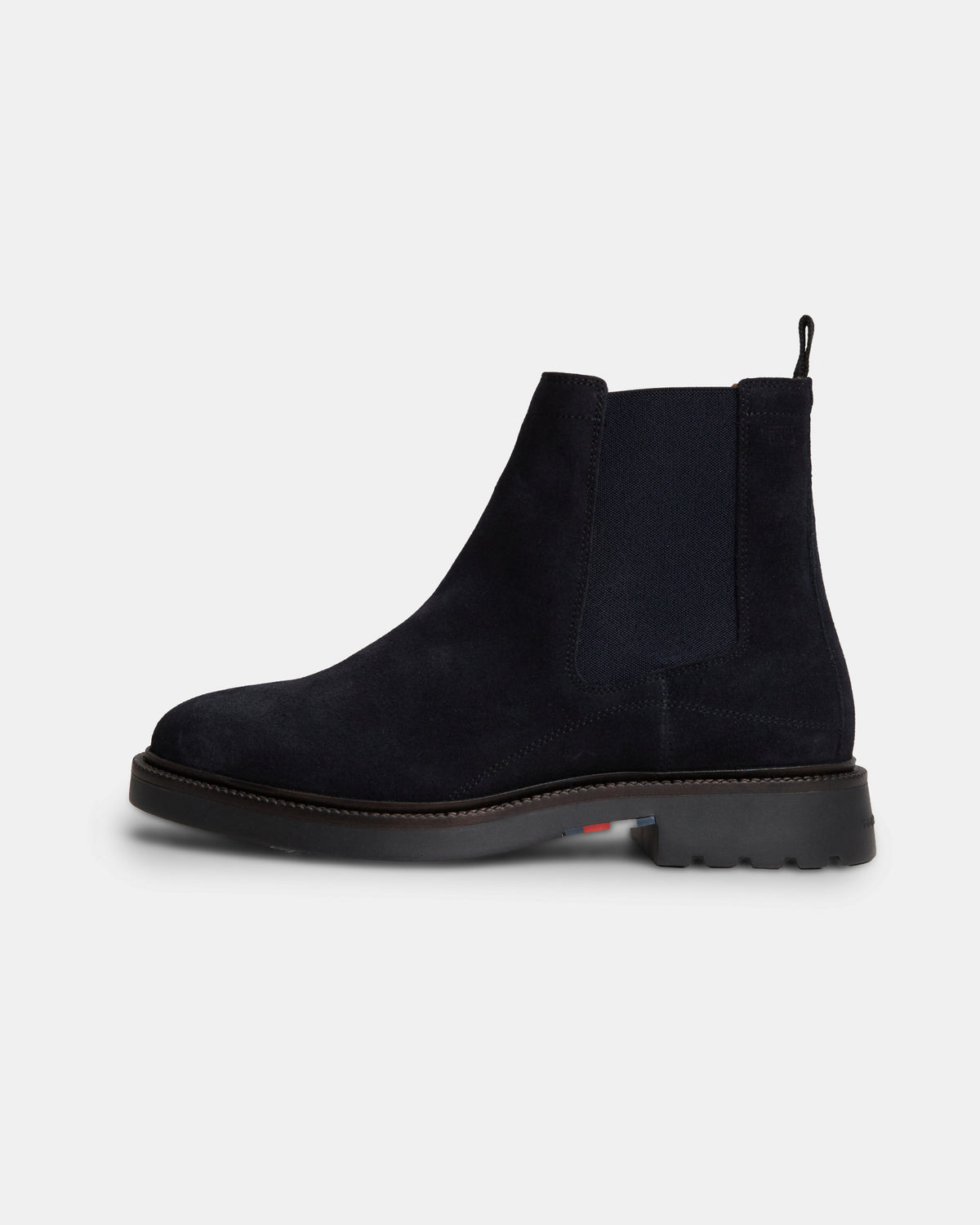 Tommy Hilfiger Corporate Casual Suede Mens Chelsea Boots - Navy Blue