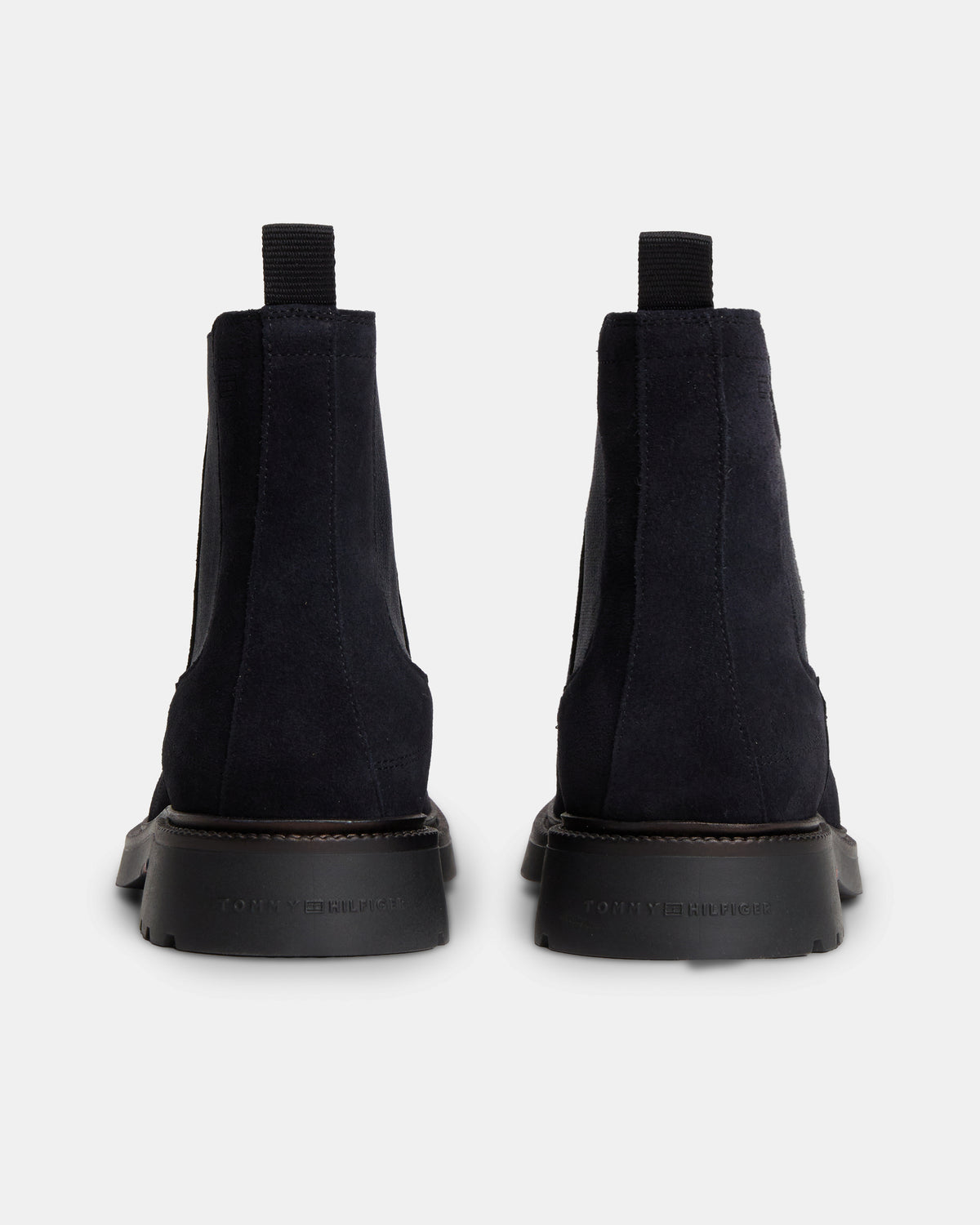 Tommy Hilfiger Corporate Casual Suede Mens Chelsea Boots - Navy Blue