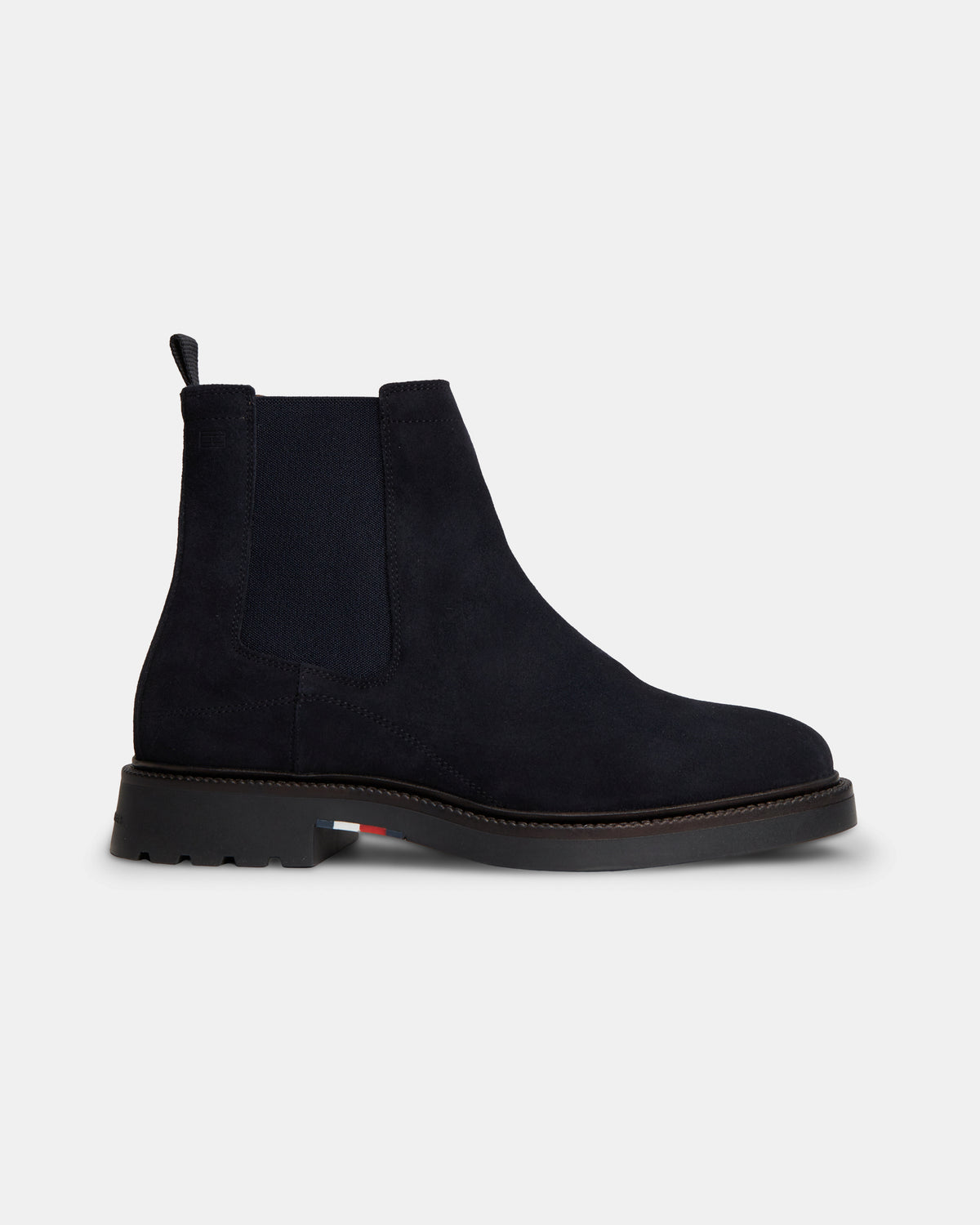 Tommy Hilfiger Corporate Casual Suede Mens Chelsea Boots - Navy Blue