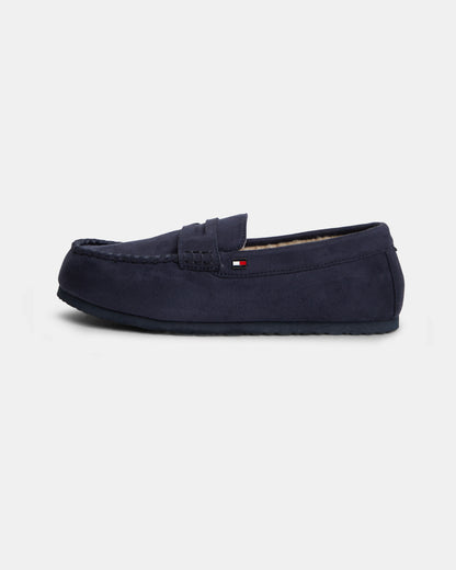 Tommy Hilfiger Driver Mens Hilfiger House Shoes - Navy Blue