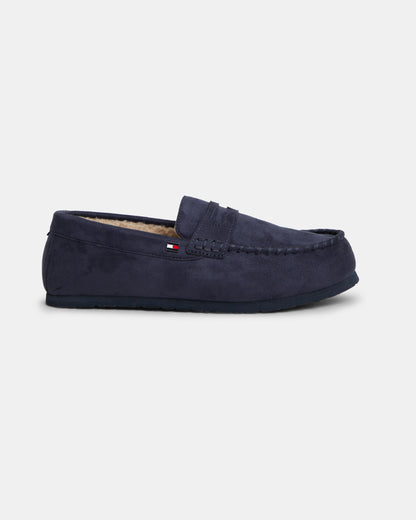 Tommy Hilfiger Driver Mens Hilfiger House Shoes - Navy Blue
