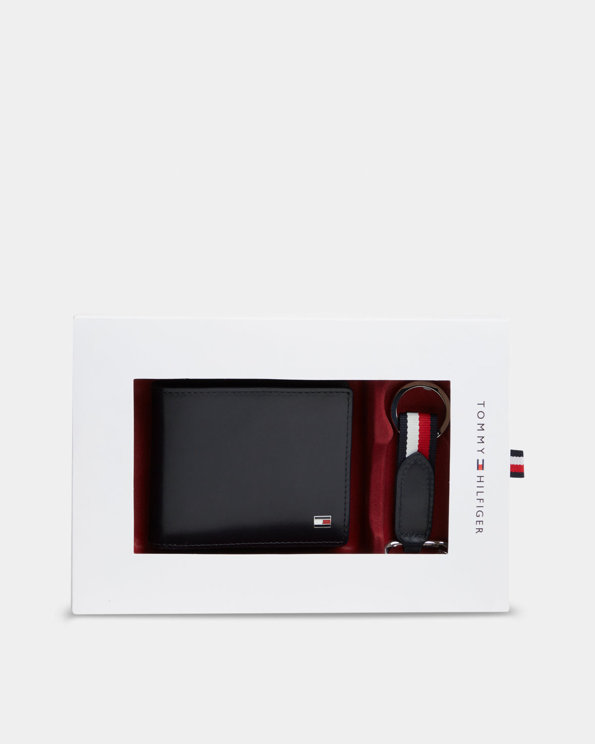 Tommy Hilfiger Gift Box Mens Mini Wallet & Key Fob - Space Blue | CHO | Designer Mens Wallets