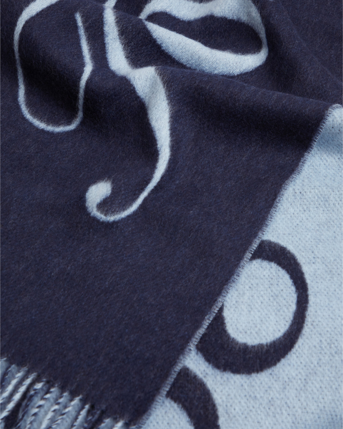 Tommy Hilfiger TH Script Womens Woven Scarf - Space Blue | CHO | Designer Womens Scarves