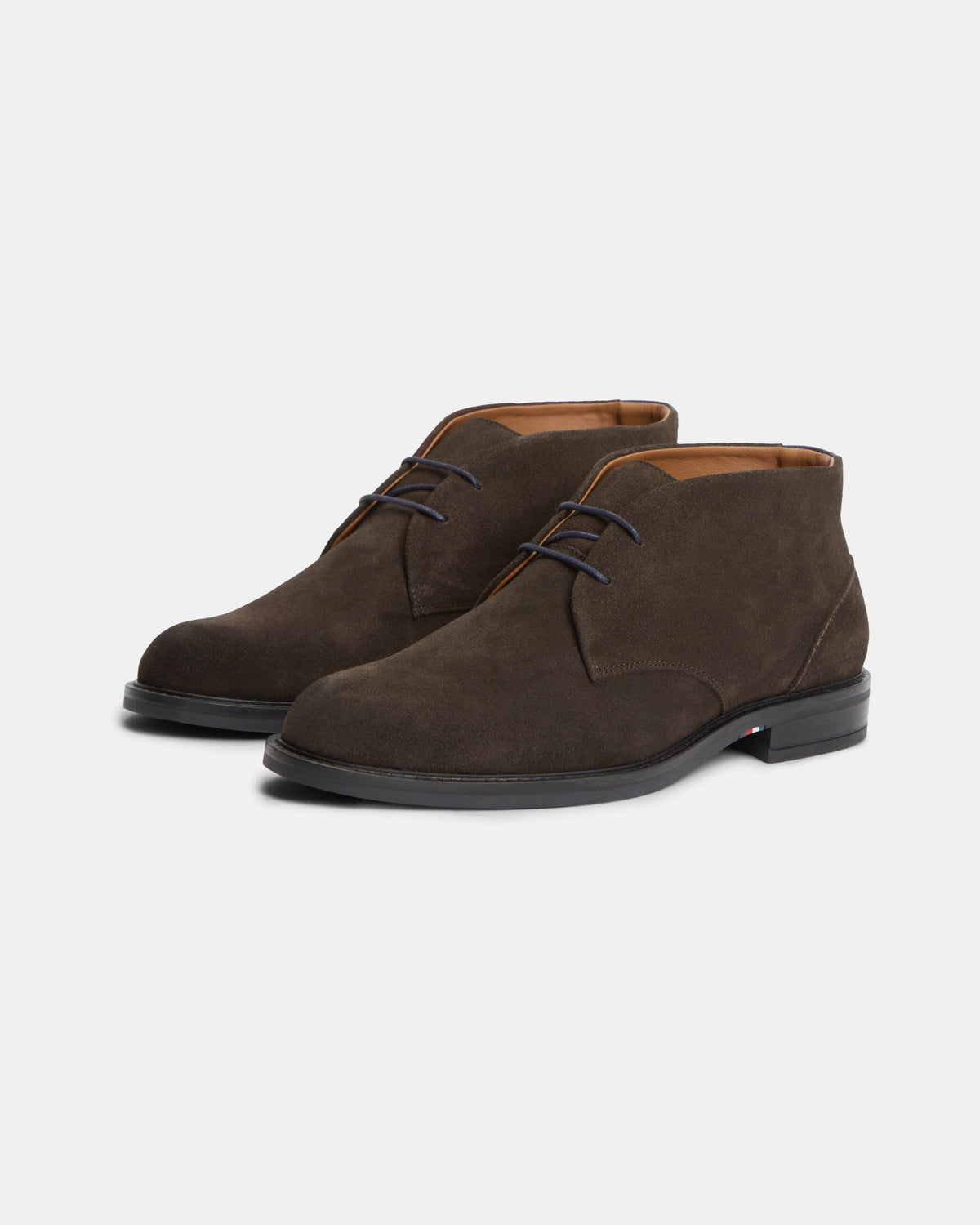 Tommy Hilfiger Corporate Dressy Suede Mens Lace Boots - Cocoa