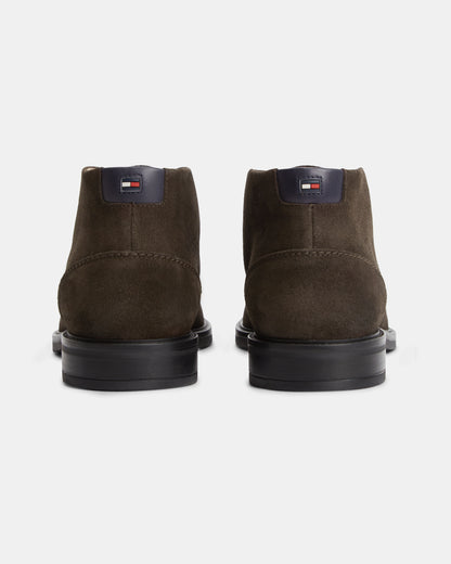 Tommy Hilfiger Corporate Dressy Suede Mens Lace Boots - Cocoa