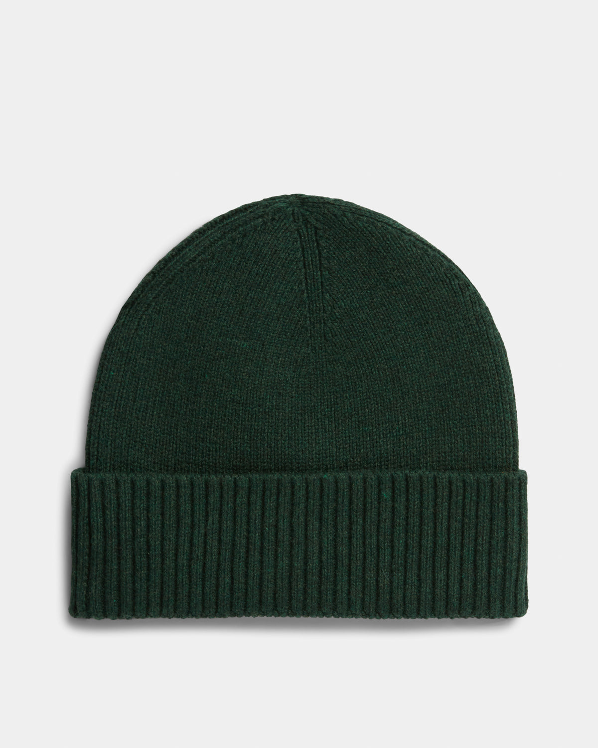 Tommy Hilfiger TH Flag Mens Pima Cotton Beanie - Majestic Emerald Melange | CHO | Designer Mens Beanies