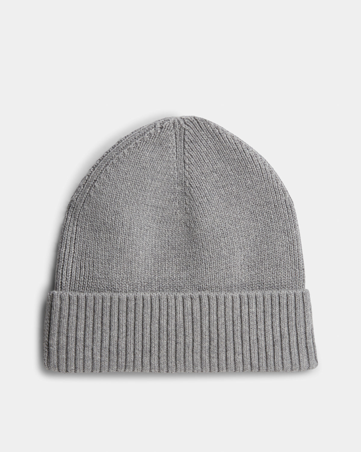 Tommy Hilfiger TH Flag Mens Pima Cotton Beanie - Medium Grey Heather | CHO | Designer Mens Beanies