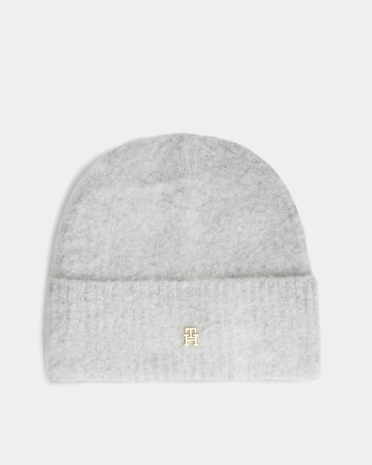 Tommy Hilfiger TH Elevated Chic Womens Beanie - Light Grey Heather | CHO | Designer Womens Beanies