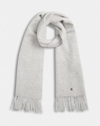 Tommy Hilfiger TH Elevated Chic Womens Woven Scarf - Light Grey Heather | CHO | Designer Womens Scarves