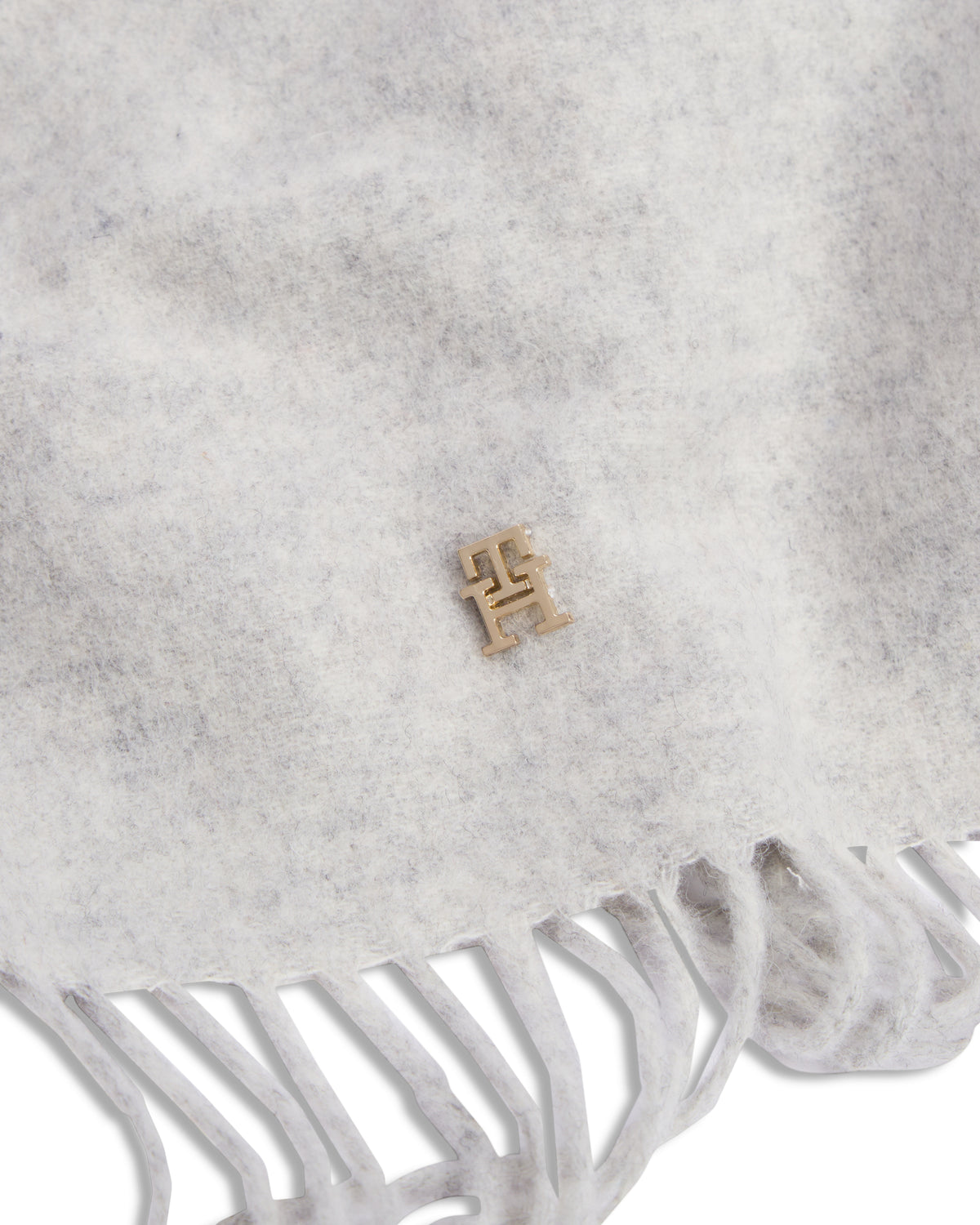 Tommy Hilfiger TH Elevated Chic Womens Woven Scarf - Light Grey Heather | CHO | Designer Womens Scarves