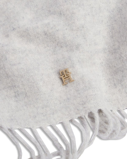 Tommy Hilfiger TH Elevated Chic Womens Woven Scarf - Light Grey Heather | CHO | Designer Womens Scarves