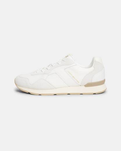 Tommy Hilfiger TH Core Mix Mens Trainers - Ecru
