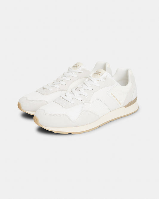 Tommy Hilfiger TH Core Mix Mens Trainers - Ecru