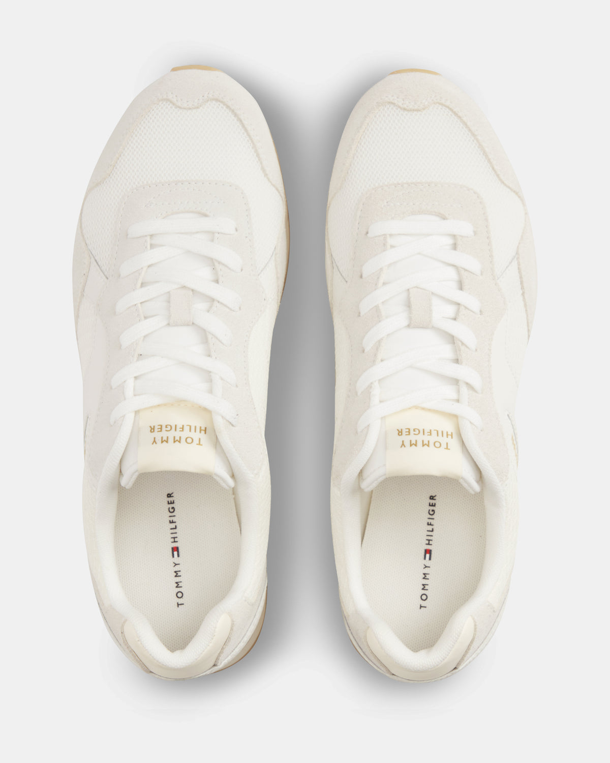 Tommy Hilfiger TH Core Mix Mens Trainers - Ecru