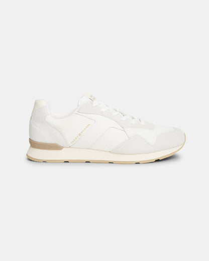Tommy Hilfiger TH Core Mix Mens Trainers - Ecru
