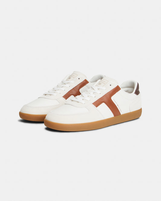 Tommy Hilfiger TH Tribeca Mix Mens Trainers - Ecru