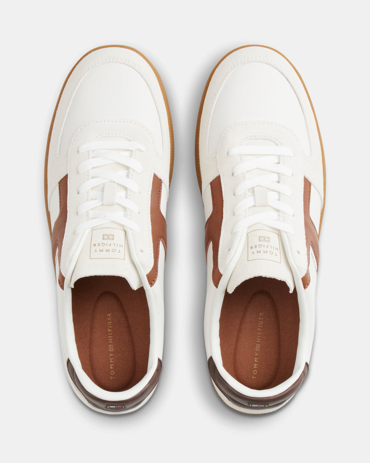 Tommy Hilfiger TH Tribeca Mix Mens Trainers - Ecru
