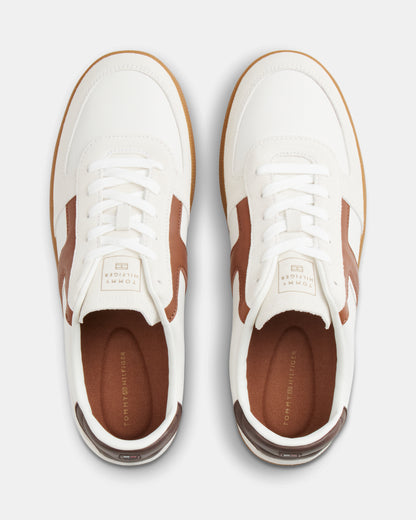 Tommy Hilfiger TH Tribeca Mix Mens Trainers - Ecru