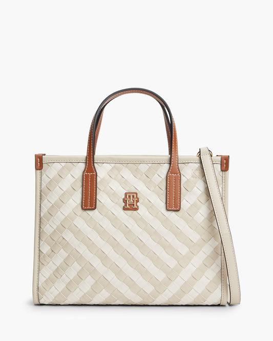 Tommy Hilfiger TH City Womens Mini Tote Bag - Neutral Mix | CHO | Designer Womens Tote Bags