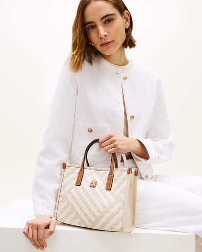 Tommy Hilfiger TH City Womens Mini Tote Bag - Neutral Mix | CHO | Designer Womens Tote Bags