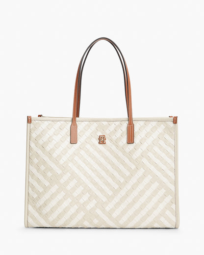 Tommy Hilfiger TH City Womens Tote Bag - Neutral Mix | CHO | Designer Womens Tote Bags