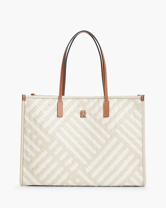 Tommy Hilfiger TH City Womens Tote Bag - Neutral Mix | CHO | Designer Womens Tote Bags